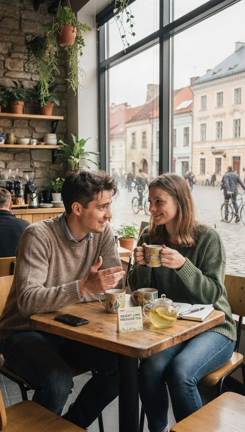 Šiltoje aplinkoje paruošta dykumos limeto arbata, skirta kraujospūdžio reguliavimui.