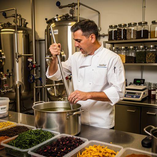 Stipri žalios arbatos puodelis su dykumos limeto skoniu